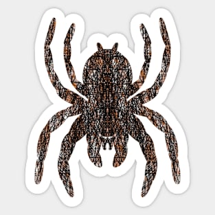 Cross Hatching Tarantula V5 Sticker